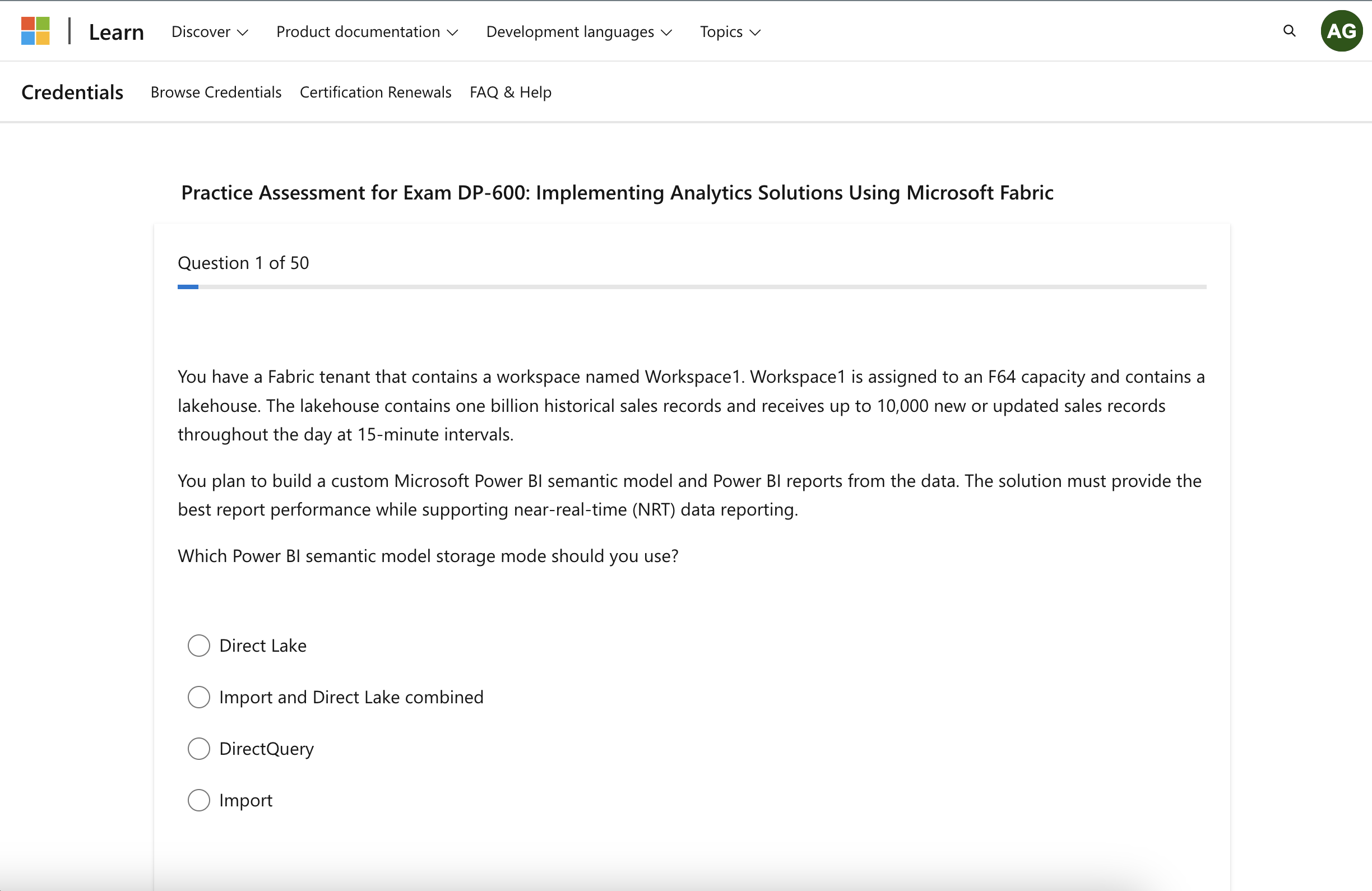 Practice Assessment